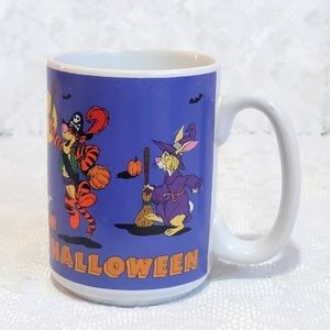 Disney Pooh's Happy Halloween Collectible Mug with Tigger Eeyore Rabbit Kanga